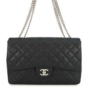 Chanel Matelasse 30 Chain Shoulder Bag with Coco Mark and Caviar Skin, A28600...
